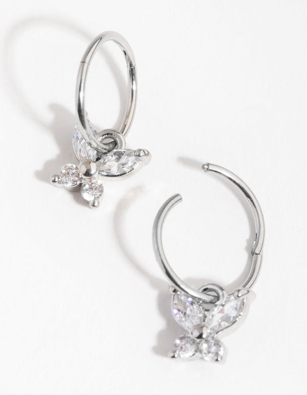 Surgical Steel Butterfly Sleeper Earrings
