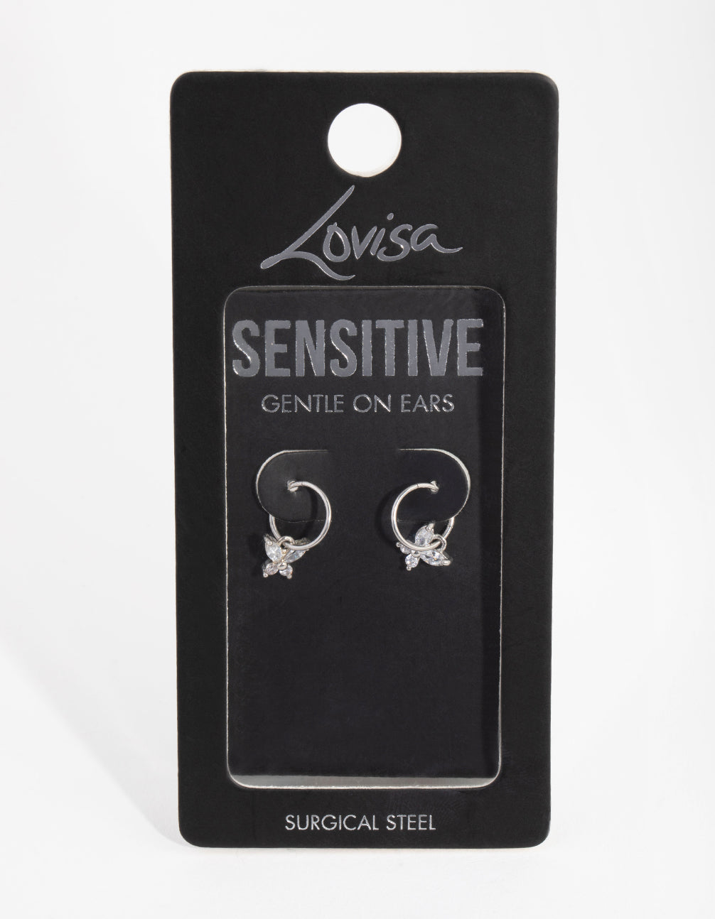Surgical Steel Butterfly Sleeper Earrings