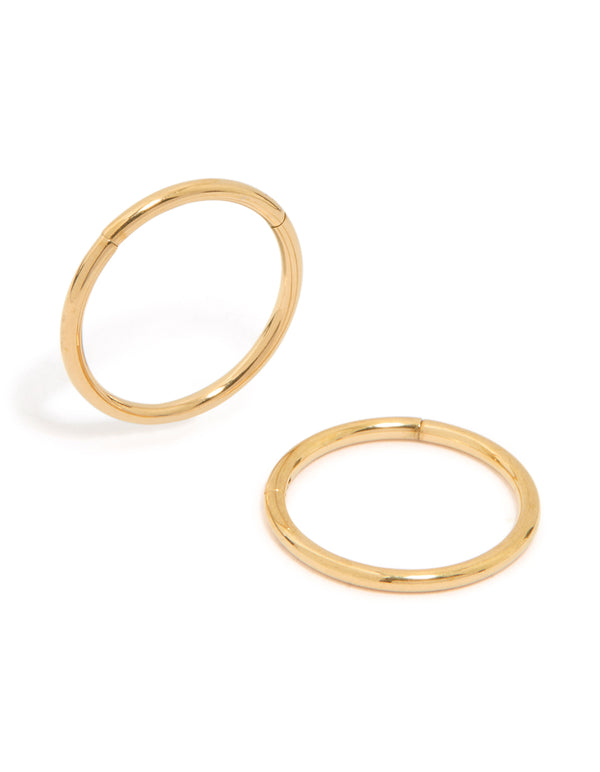 Waterproof Gold Plated Stainless Steel Sleeper Earrings