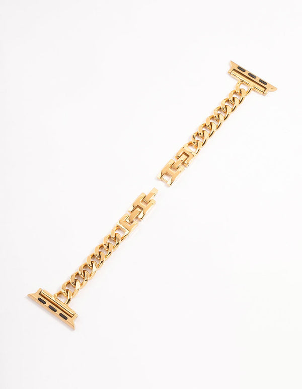 Gold Thin Chain Watch Strap 38/40/41