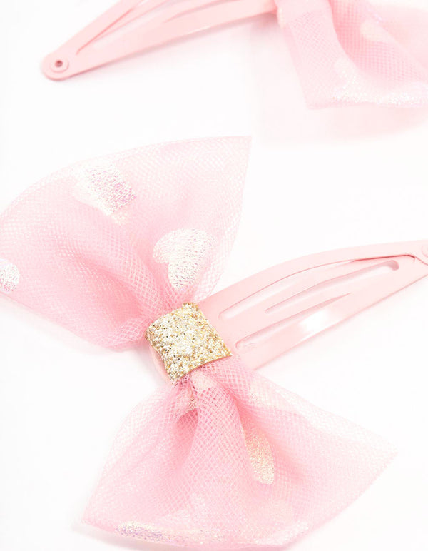 Kids Mixed Bow Hair Clips & Hair Tie Pack