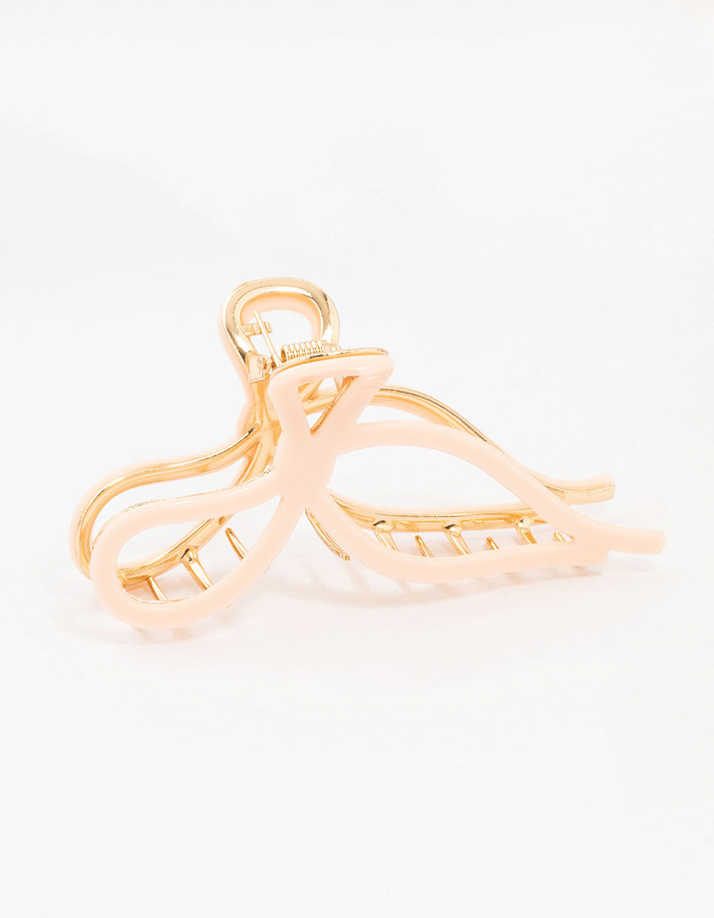 Large Gold Acrylic Bow Claw Clip