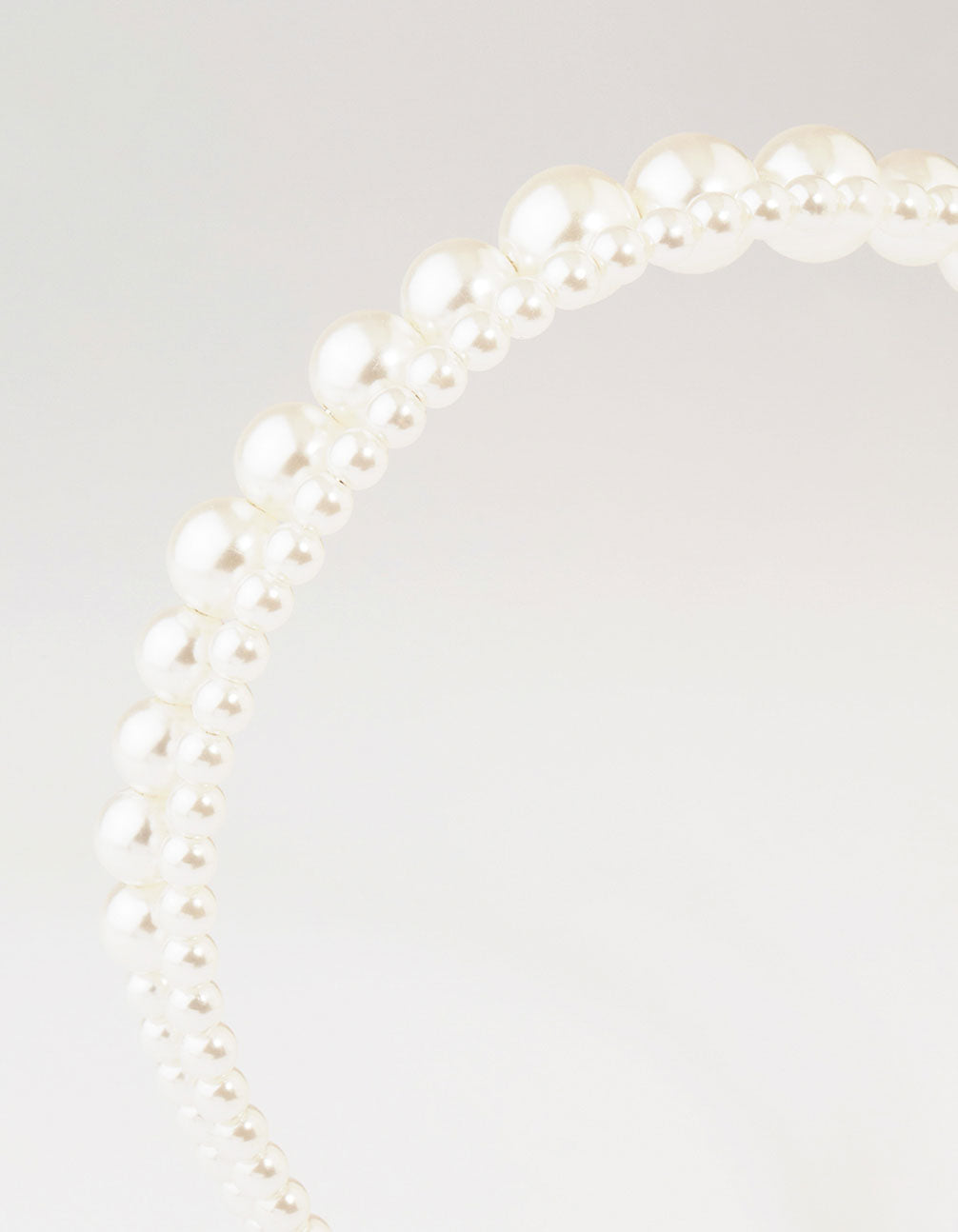 Beaded Graudti Pearl 2 Row Headband