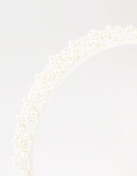 Beaded Mixed Pearl Headband - link has visual effect only