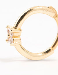 Gold Plated Surgical Steel Mini Flower Clicker Ring - link has visual effect only