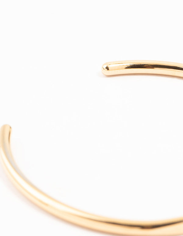 Waterproof Gold Plated Stainless Steel Slim Wrist Cuff