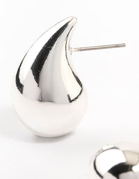 Silver Plated Teardrop Stud Earrings - link has visual effect only