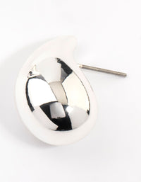 Silver Plated Teardrop Stud Earrings - link has visual effect only