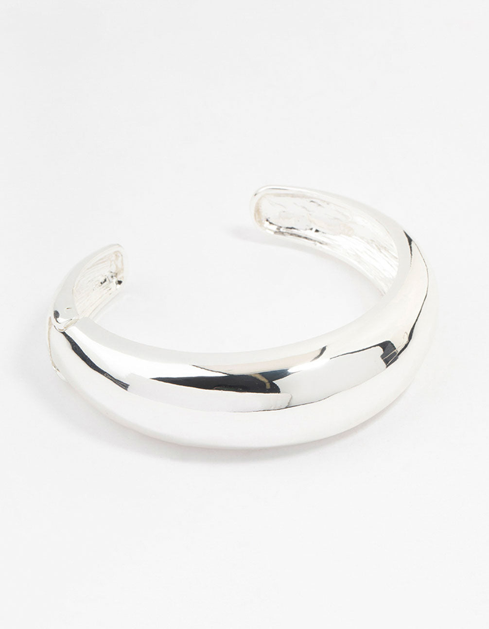 Silver Plated Round Wrist Cuff
