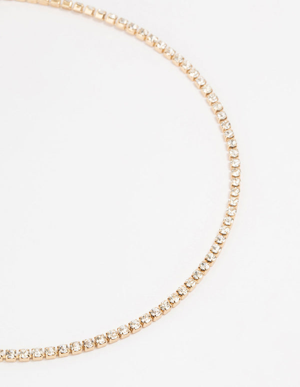 Gold Cupchain Pearl Chokers 3-Pack
