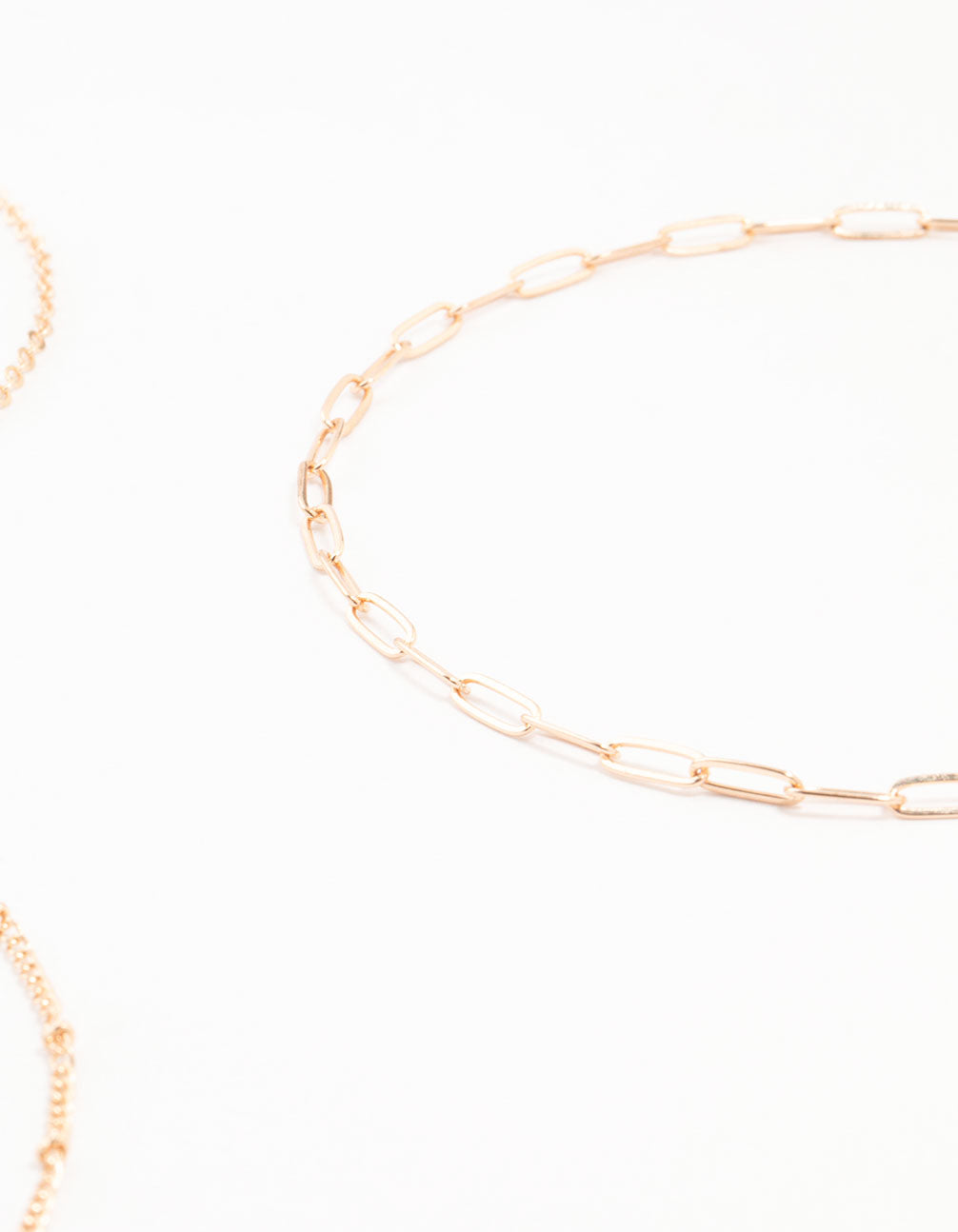 Gold Ball Chain Cross Chokers 3-Pack
