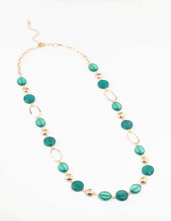 Blue Stone Gold Necklace