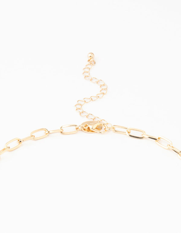 Blue Stone Gold Necklace