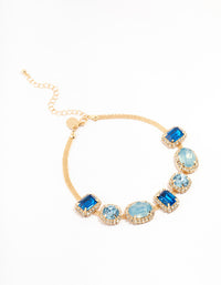 Gold Statement Choker Necklace - link has visual effect only