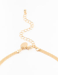 Gold Statement Choker Necklace - link has visual effect only