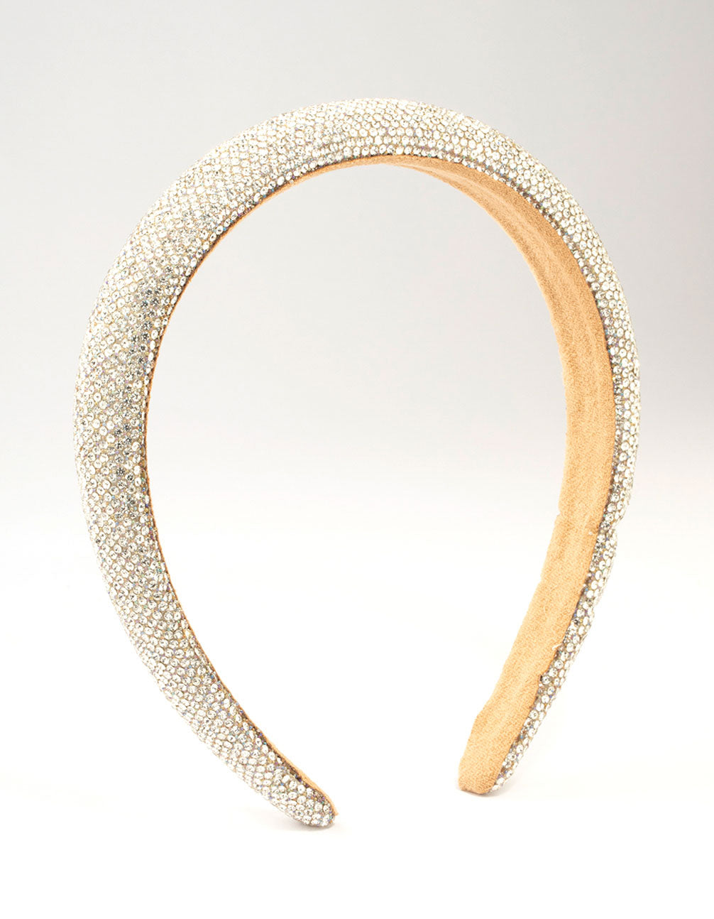 Silver Diamante Thin Mixed Metals Headband