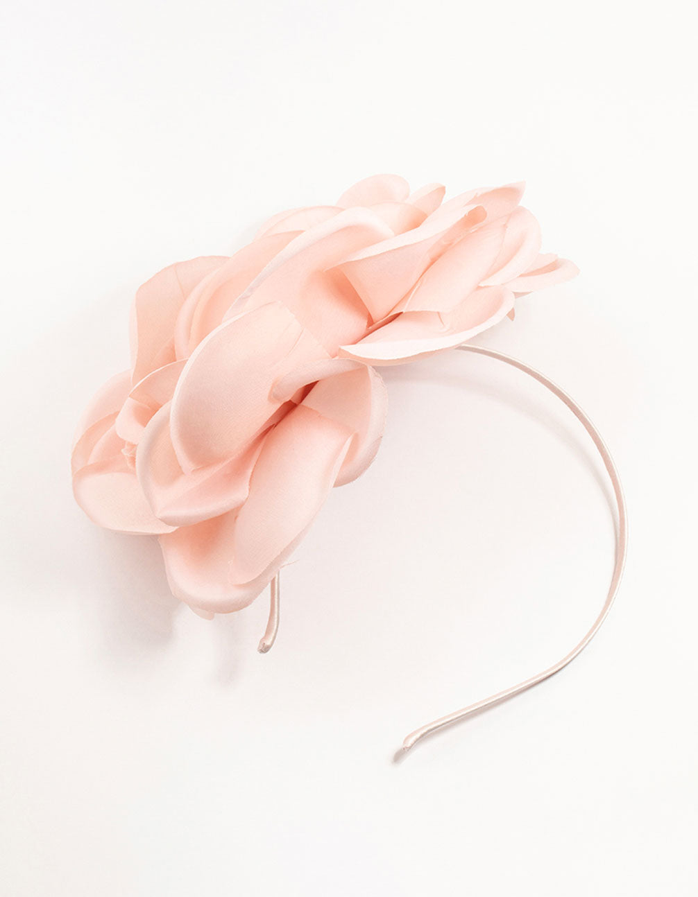 Large Pink Fabric Flower Headband