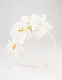Plastic Large Orchid Headband - link has visual effect only