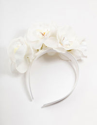 Plastic Large Orchid Headband - link has visual effect only