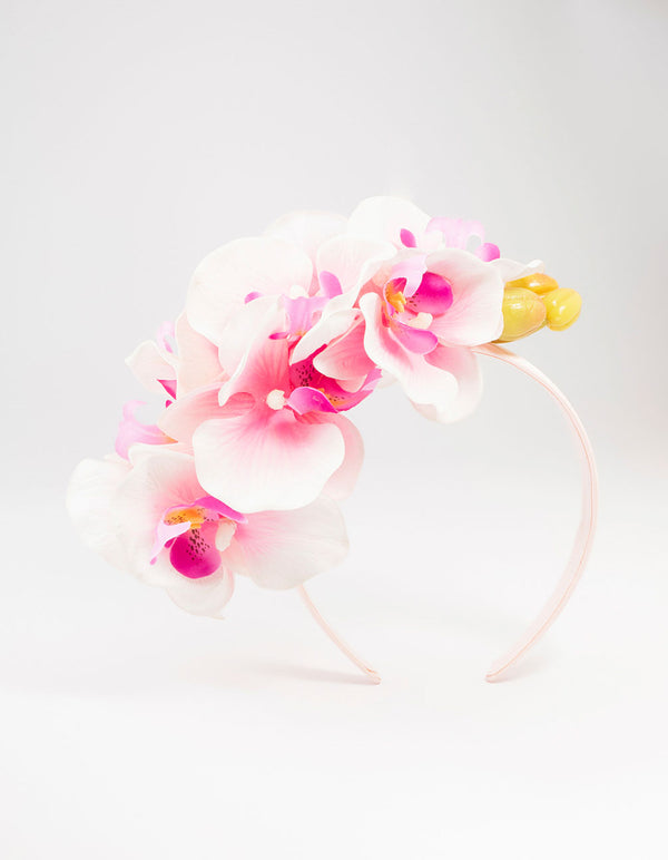 Plastic Orchid Large Headband