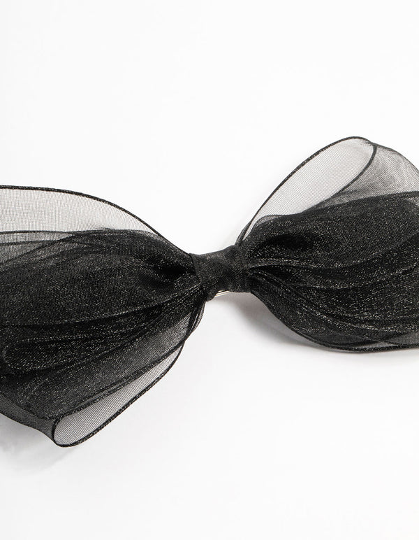 Medium Black Short Bow Clip