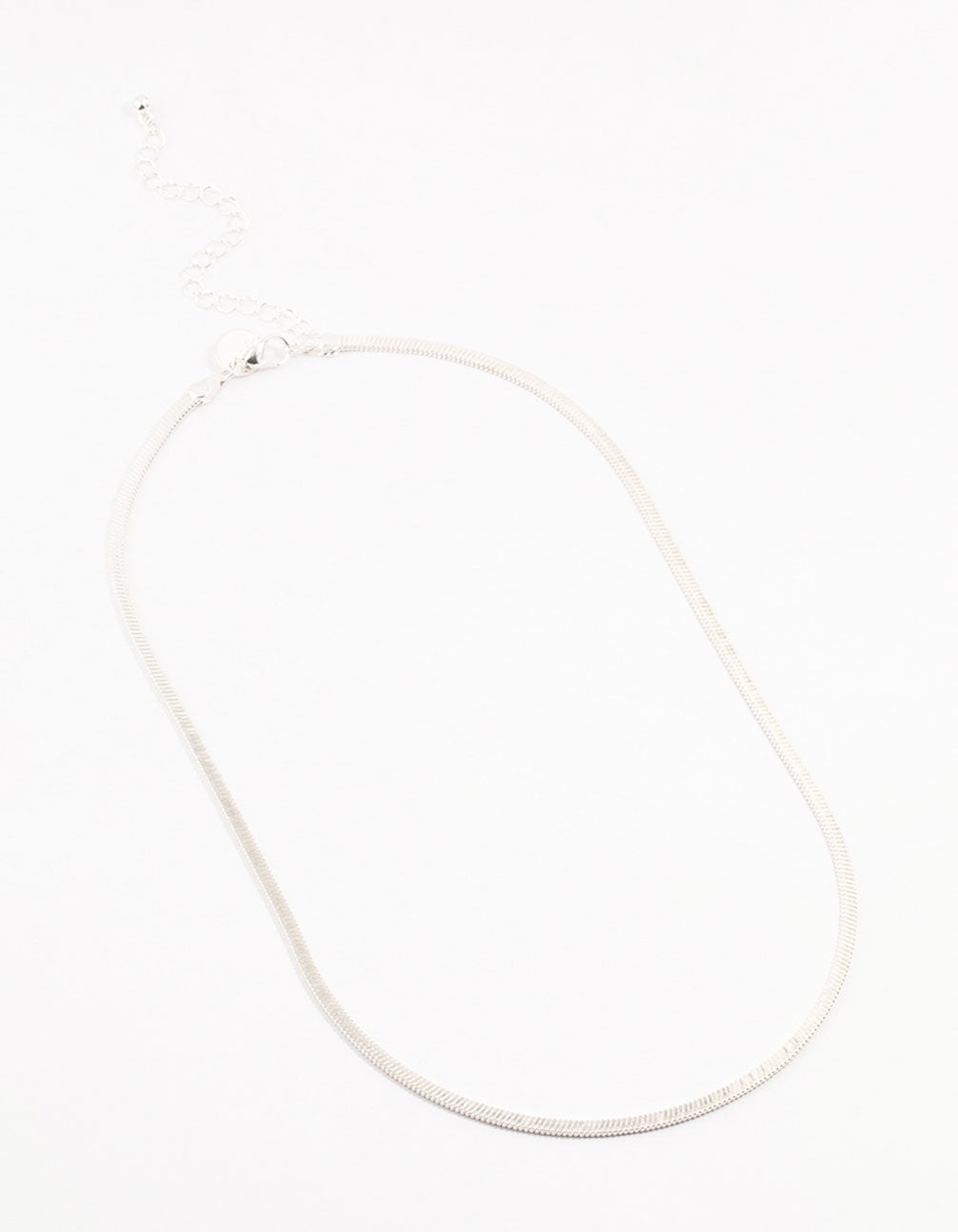 Silver Plated Clean Snake Chain Necklace