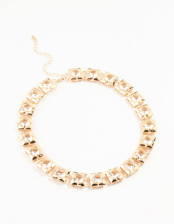 Gold Diamante Necklace