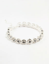 Silver Diamante Choker Necklace - link has visual effect only