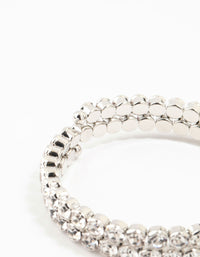 Silver Diamante Bangle - link has visual effect only