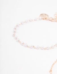 Rose Gold Mixed Butterfly Charm Bracelets 4-Pack - link has visual effect only