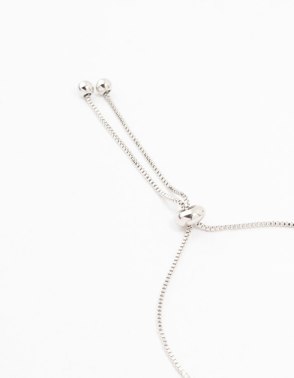 Silver Cubic Zirconia Heart Toggle Bracelet