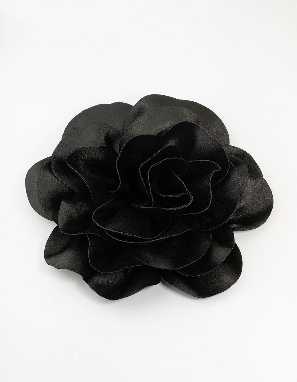 Black Fabric Extra Large Flower Corsage
