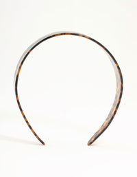 Leopard Print Acrylic Wide Basic Headband - link has visual effect only