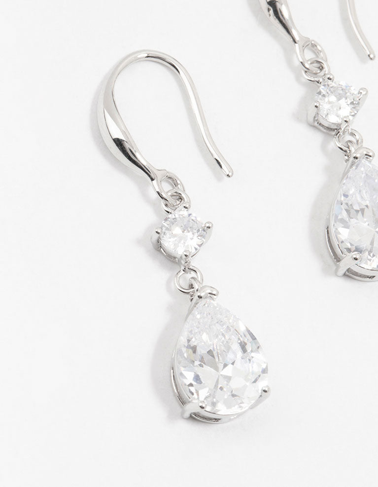 DKNY Gold-Tone Crystal & Pavé Link Linear Drop Earrings - Macy's