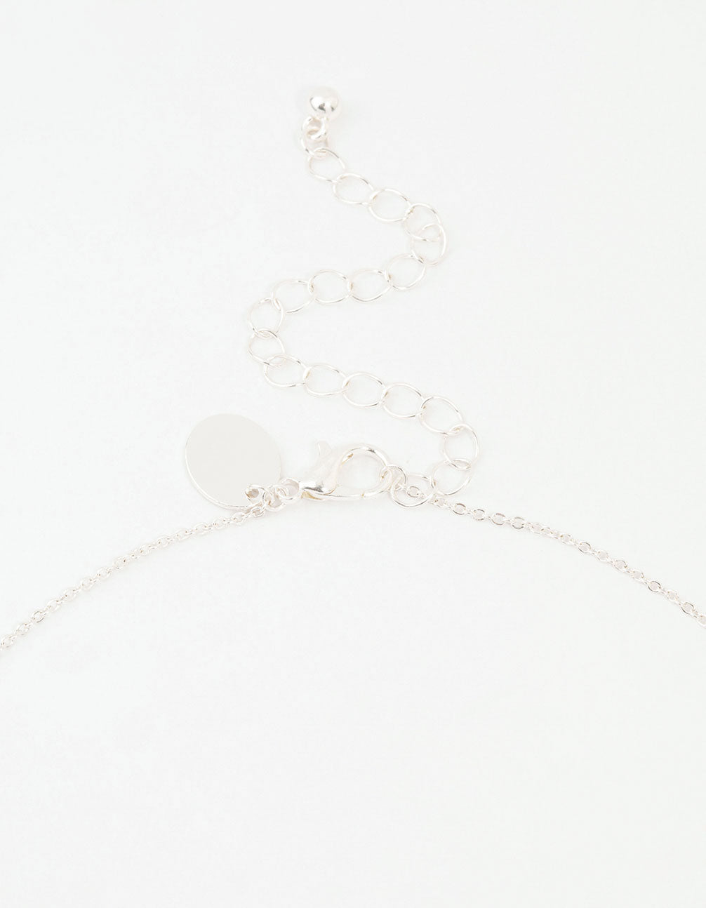 Silver Bling Bow Neckalce
