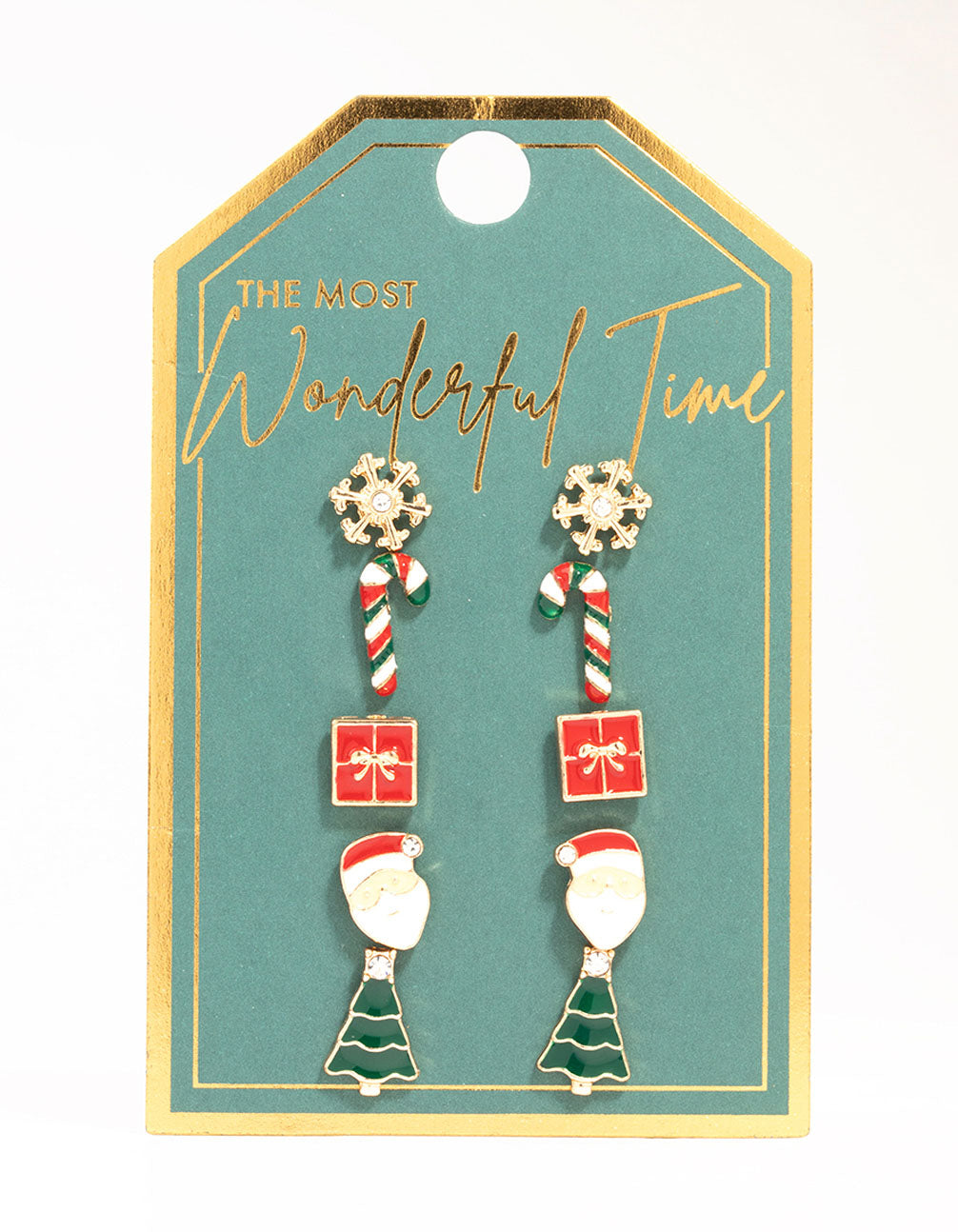 Snowflake & Present Earrings 5-Pack