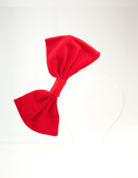 Red Velvet Bow Headband - link has visual effect only