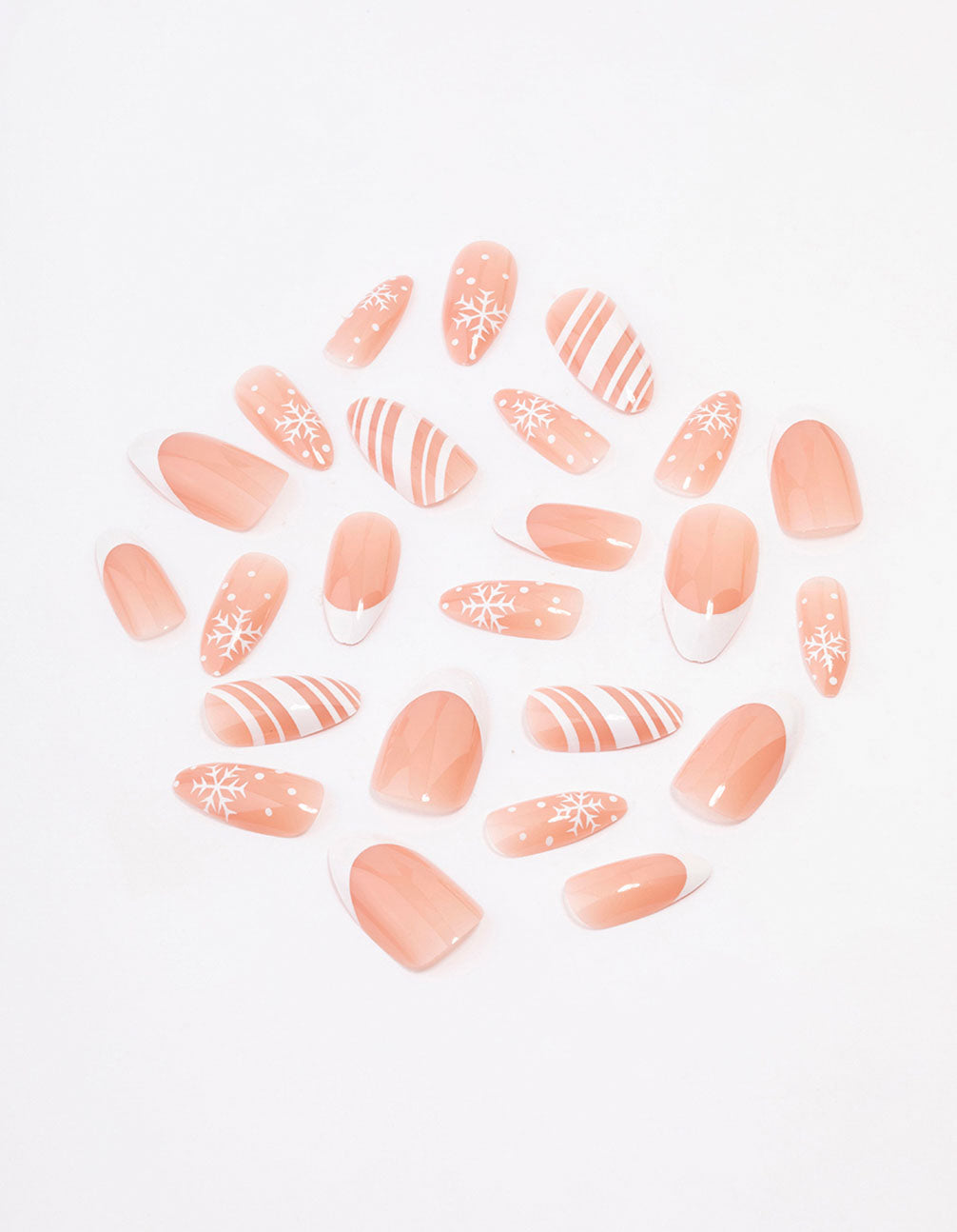 White Snowflake Nail Set
