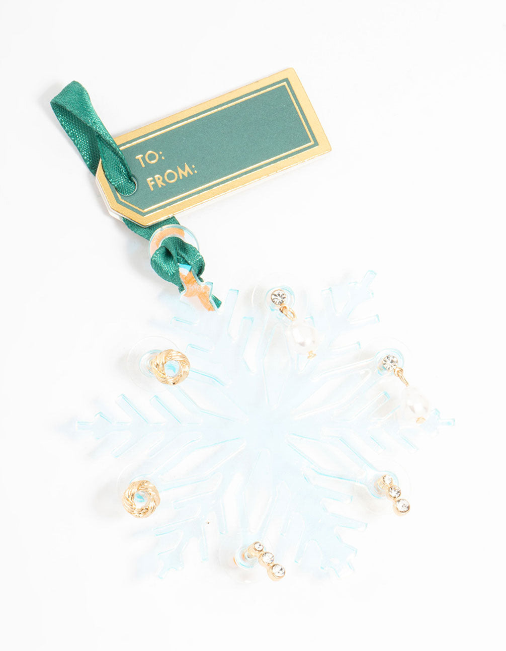 Gold Pearl & Diamante Stud Earrings 3-Pack