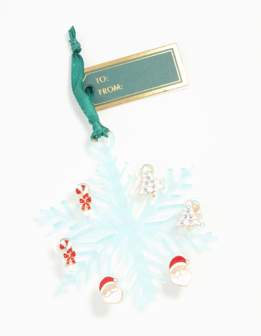 Santa, Tree & Candy Cane Earrings 3-Pack
