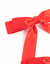Red Double Loop Fabric Bows 2-Pack - link has visual effect only