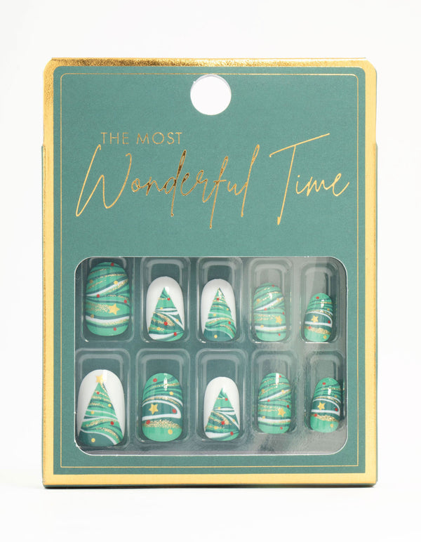 Green Tree Press On Nail Set