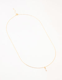 Gold Plated Sterling Silver Marquise Pendant Necklace - link has visual effect only