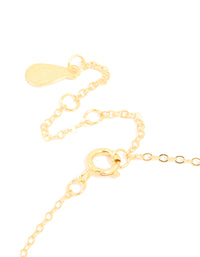 Gold Plated Sterling Silver Cubic Zirconia Flower Bracelet - link has visual effect only