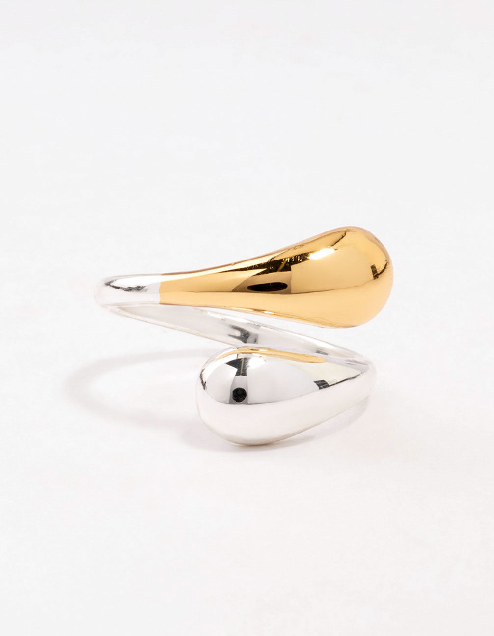 Mixed Puffy Double End Wrapped Ring