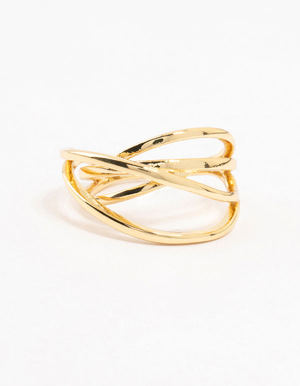 Gold Plated Thin Wrapped Ring