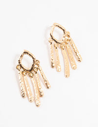 Gold Molten Drop Earrings - link has visual effect only