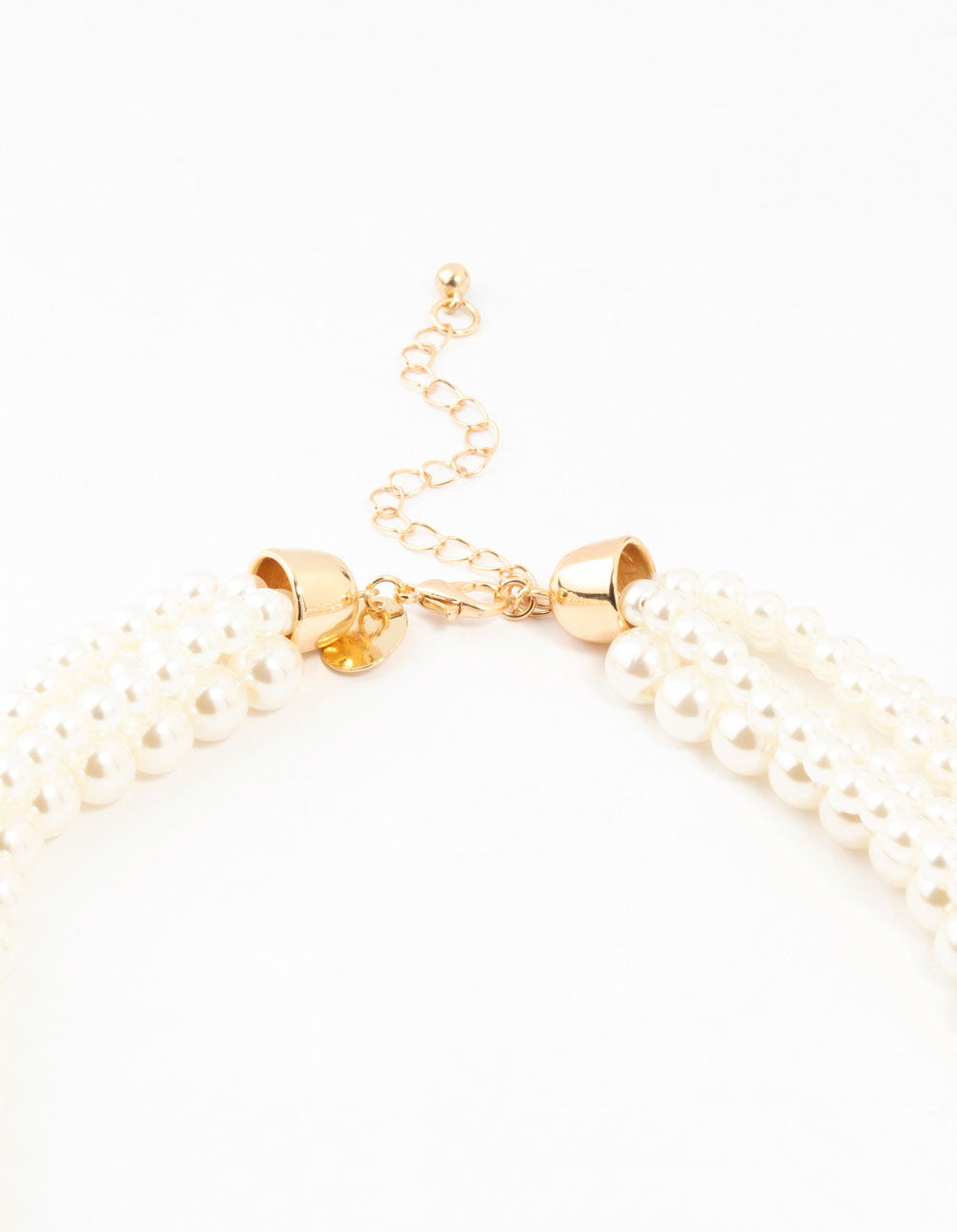 Beaded Multi Sized Pearls Layered Necklace
