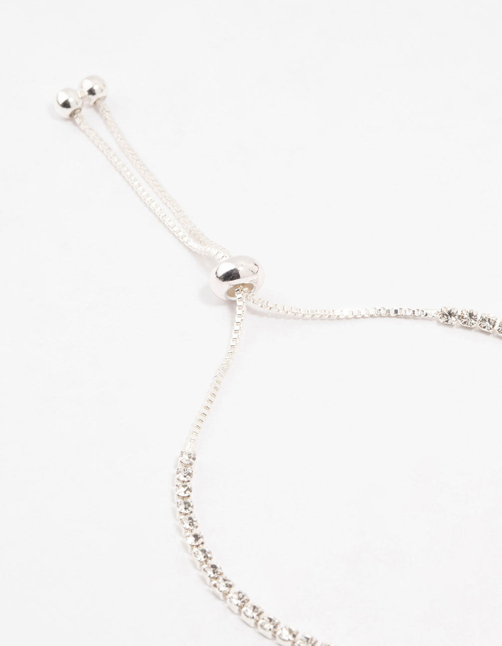 Blue Czech Bohemia Crystal Silver Cup Chain Tennis Toggle Bracelet