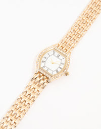 Gold Roman Numeral Diamante Small Watch - link has visual effect only